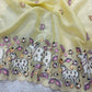 Elegant Crush Saree with Indian style Embroidery for Festive and Party Wear