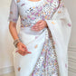 Elegant Crush Saree with Indian style Embroidery for Festive and Party Wear