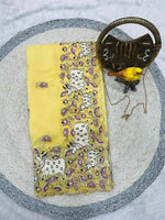 Elegant Crush Saree with Indian style Embroidery for Festive and Party Wear