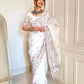 Elegant Crush Saree with Indian style Embroidery for Festive and Party Wear