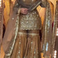 Elegant Crush Silk Sharara Suit with Sequins Embroidery for Festive and Wedding Wear