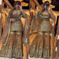 Elegant Crush Silk Sharara Suit with Sequins Embroidery for Festive and Wedding Wear
