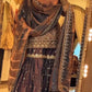 Elegant Crush Silk Sharara Suit with Sequins Embroidery for Festive and Wedding Wear