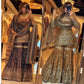 Elegant Crush Silk Sharara Suit with Sequins Embroidery for Festive and Wedding Wear