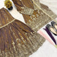 Elegant Crush Silk Sharara Suit with Sequins Embroidery for Festive and Wedding Wear