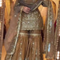 Elegant Crush Silk Sharara Suit with Sequins Embroidery for Festive and Wedding Wear