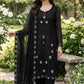Elegant Currency Silk Embroidered Suit Set for Festive and Party Wear