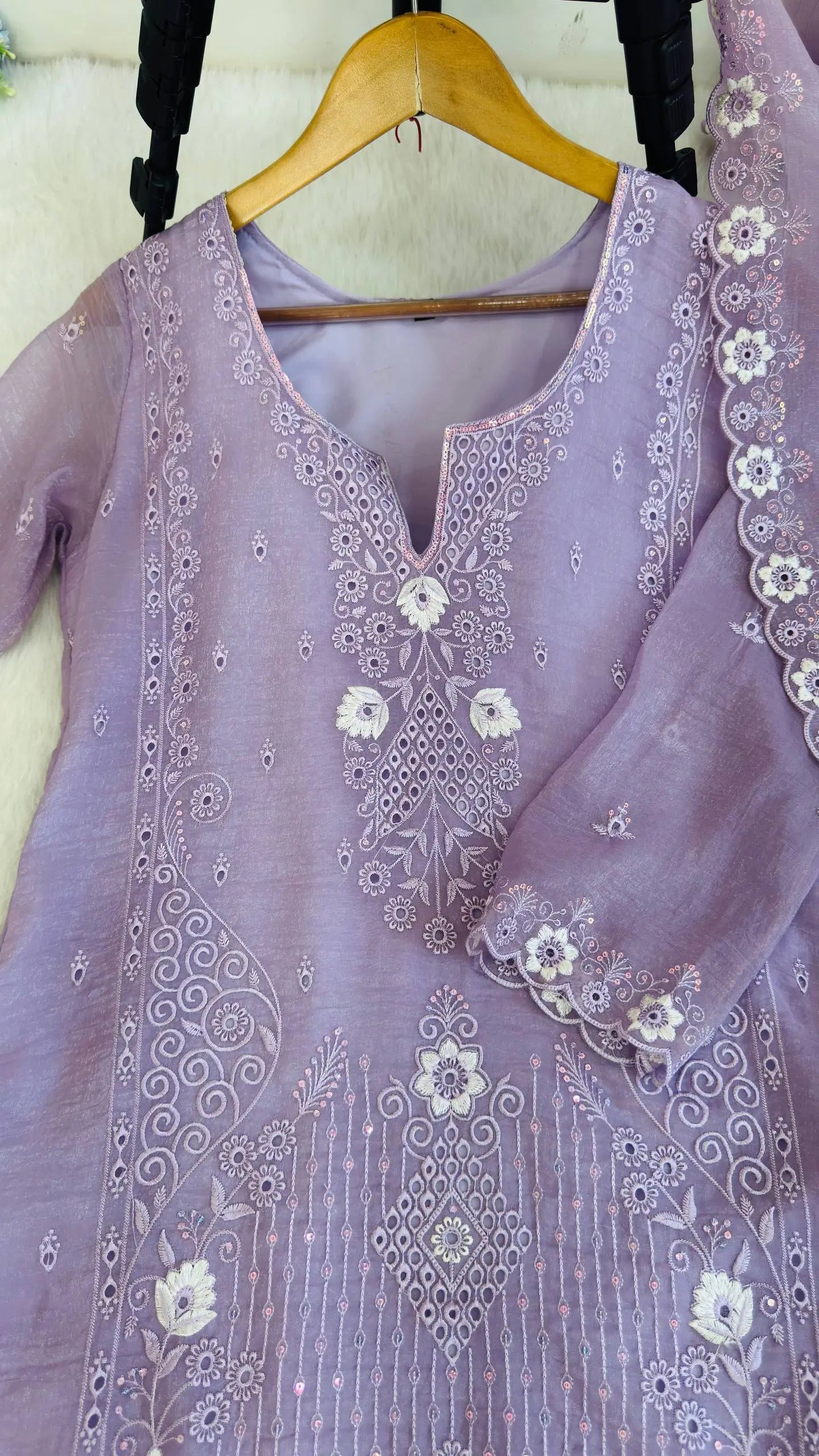 Elegant Currency Silk Embroidered Suit Set for Festive and Party Wear