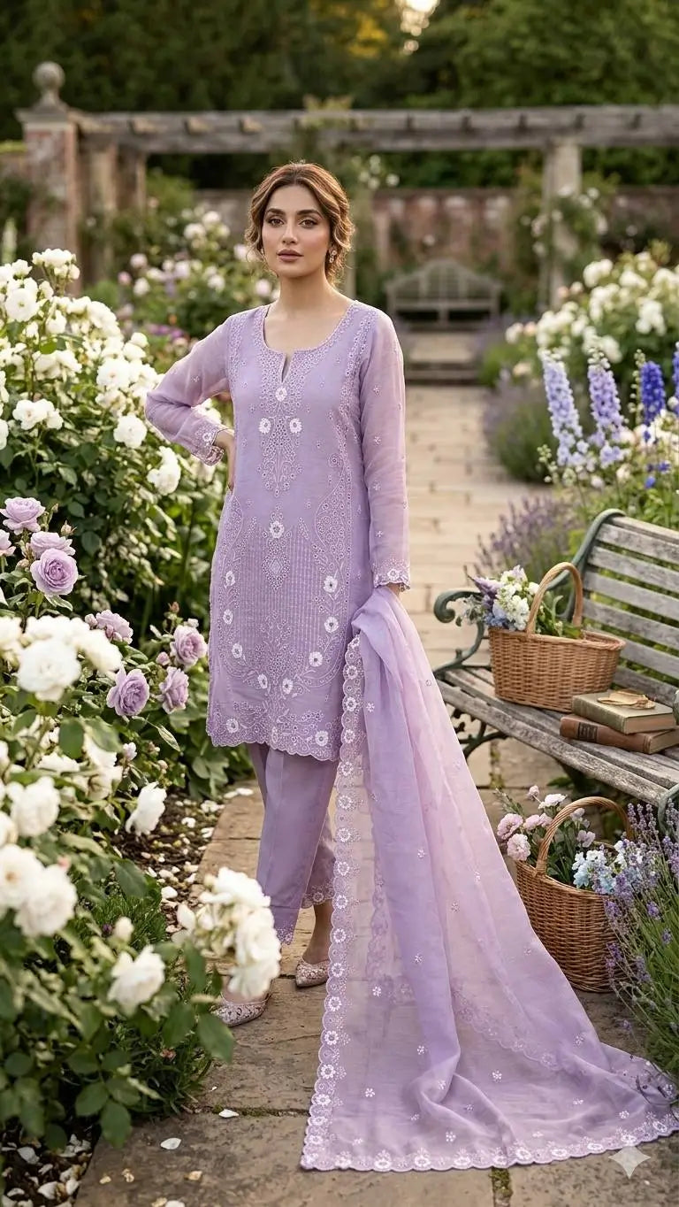 Elegant Currency Silk Embroidered Suit Set for Festive and Party Wear