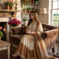 Elegant Dual Tone Palazzo Suit Set for Festive and Party Wear