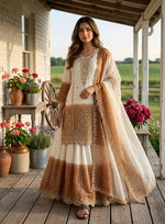 Elegant Dual Tone Palazzo Suit Set for Festive and Party Wear