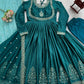 Elegant Embroidered Anarkali Suit with Dupatta