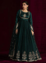 Elegant Embroidered Anarkali Suit with Dupatta