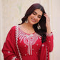 Elegant Embroidered Chanderi Anarkali Gown with Dupatta for Festive Wear