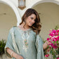 Elegant Embroidered Chinon Sharara Set for Festive Functions