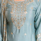 Elegant Embroidered Chinon Sharara Set for Festive Functions