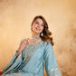 Elegant Embroidered Chinon Sharara Set for Festive Functions