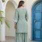 Elegant Embroidered Chinon Sharara Set for Festive Functions