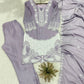 Elegant Embroidered Chinon Silk Palazzo Suit Set for Festive and Family Functions