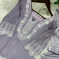 Elegant Embroidered Chinon Silk Palazzo Suit Set for Festive and Family Functions