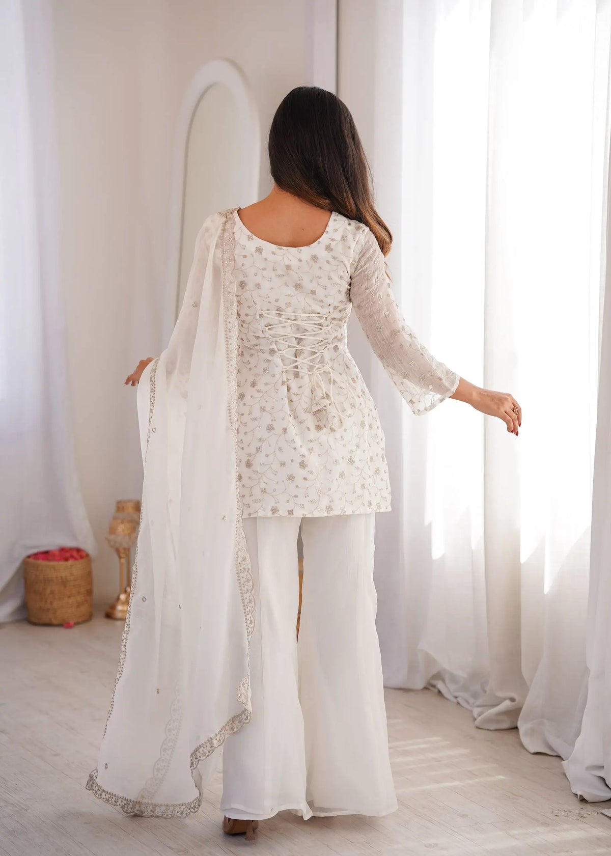 Elegant Embroidered Co Ord Suit Set for Festive and Family Occasions