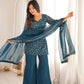 Elegant Embroidered Co Ord Suit Set for Festive and Family Occasions