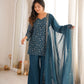 Elegant Embroidered Co Ord Suit Set for Festive and Family Occasions