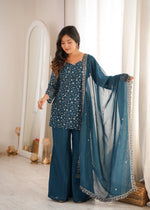 Elegant Embroidered Co Ord Suit Set for Festive and Family Occasions