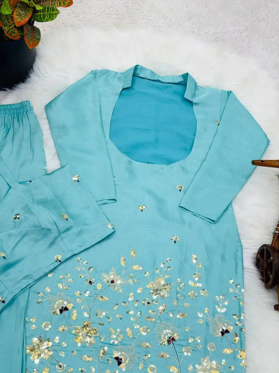 Elegant Embroidered Co Ord Suit Set for Festive and Party Wear