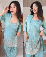 Elegant Embroidered Co Ord Suit Set for Festive and Party Wear