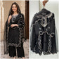 Elegant Embroidered Crepe Silk Suit Set for Festive and Occasion Wear
