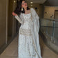 Elegant Embroidered Crunchy Silk Kurta Palazzo Set with Dupatta for Festive Wear