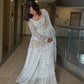 Elegant Embroidered Crunchy Silk Kurta Palazzo Set with Dupatta for Festive Wear