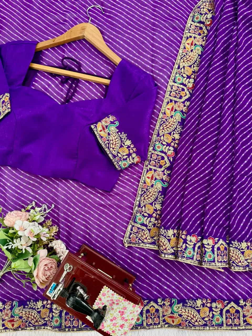 Elegant Embroidered Designer Saree for Festive and Evening Occasions