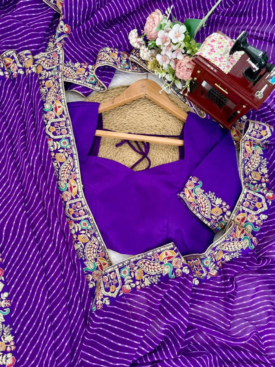 Elegant Embroidered Designer Saree for Festive and Evening Occasions