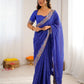 Elegant Embroidered Designer Saree for Festive and Evening Occasions