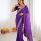 Elegant Embroidered Designer Saree for Festive and Evening Occasions