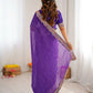 Elegant Embroidered Designer Saree for Festive and Evening Occasions