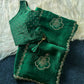 Elegant Embroidered Fandy Satin Silk Saree for Wedding and Festive Occasions