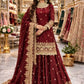 Elegant Embroidered Fandy Silk Lehenga Set for Wedding and Festive Wear