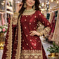 Elegant Embroidered Fandy Silk Lehenga Set for Wedding and Festive Wear
