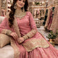 Elegant Embroidered Fandy Silk Lehenga Set for Wedding and Festive Wear