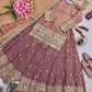 Elegant Embroidered Fandy Silk Lehenga Set for Wedding and Festive Wear