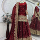Elegant Embroidered Fandy Silk Lehenga Set for Wedding and Festive Wear