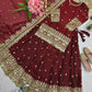 Elegant Embroidered Fandy Silk Lehenga Set for Wedding and Festive Wear
