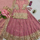 Elegant Embroidered Fandy Silk Lehenga Set for Wedding and Festive Wear