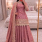 Elegant Embroidered Fandy Silk Lehenga Set for Wedding and Festive Wear