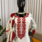 Elegant Embroidered Fendy Silk Palazzo Suit Set for Festive and Formal Wear