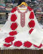 Elegant Embroidered Fendy Silk Palazzo Suit Set for Festive and Formal Wear