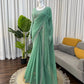 Elegant Embroidered Georgette Designer Saree